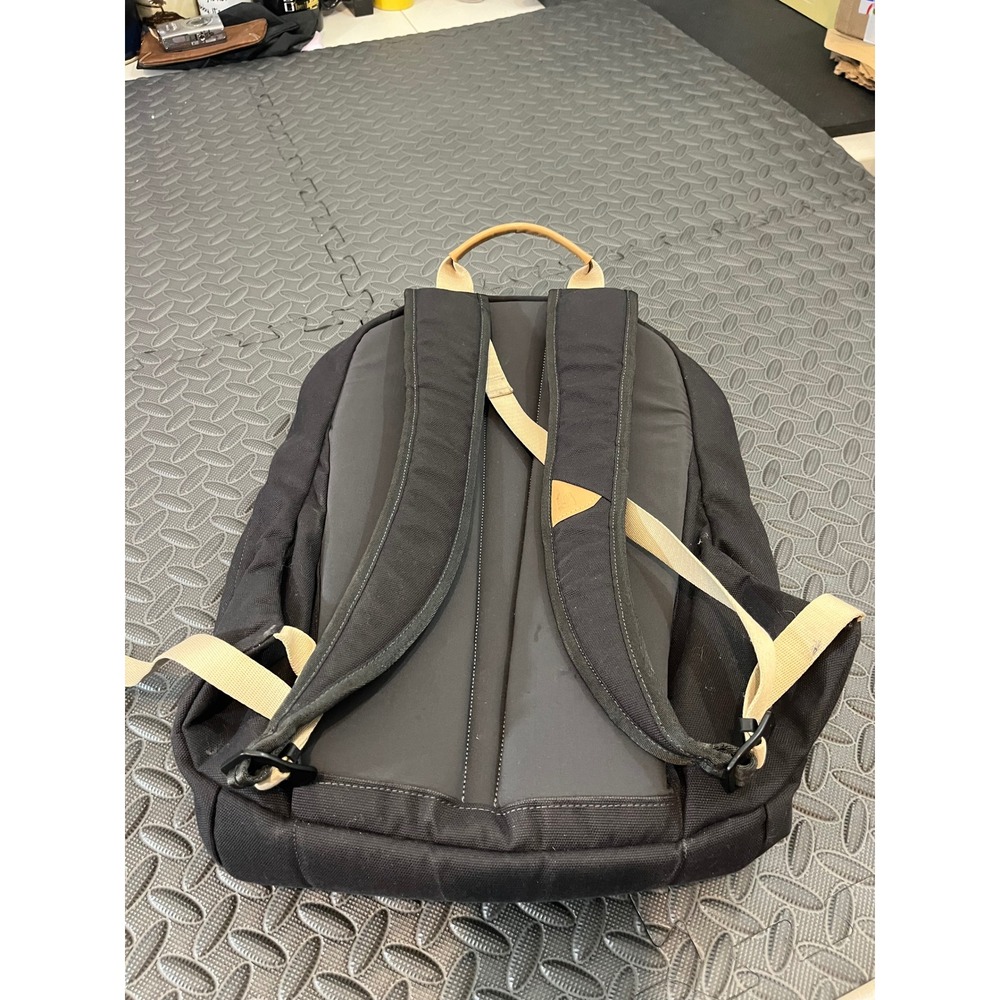 Bellroy Classic Backpack Unisex OS Black Canvas Leather Trim Laptop Pocket - Picture 4 of 12